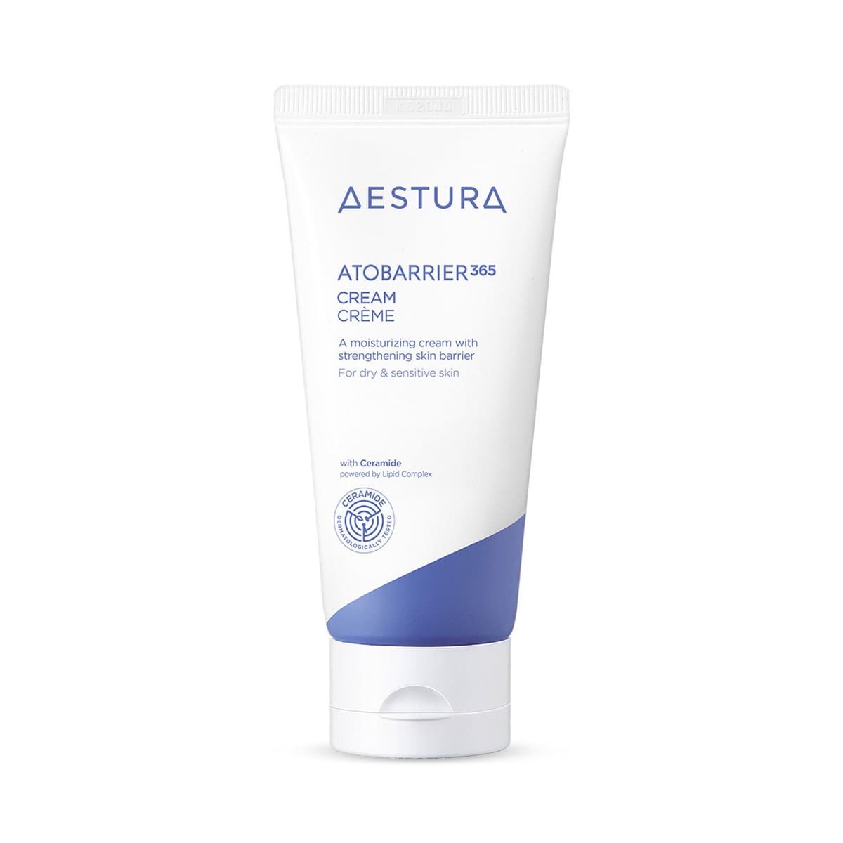 AESTURA Atobarrier 365 Cream 80mL tube shown upright on a clean white background